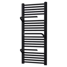 HD Atlas Black 1000x500 mm design törölközőszárító radiátor, matt fekete