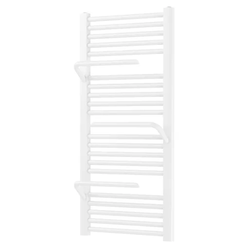 HD Atlas White 1000x500 mm design törölközőszárító radiátor, fényes fehér