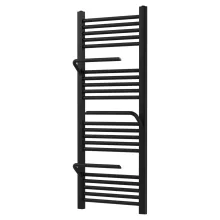 HD Atlas Black 1200x500 mm design törölközőszárító radiátor, matt fekete