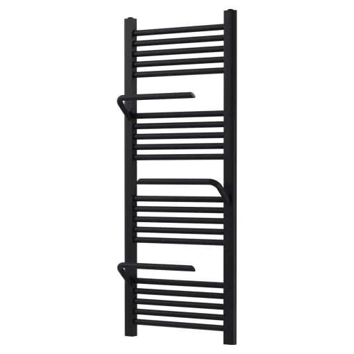HD Atlas Black 1200x500 mm design törölközőszárító radiátor, matt fekete