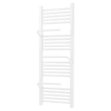 HD Atlas White 1200x500 mm design törölközőszárító radiátor, fényes fehér