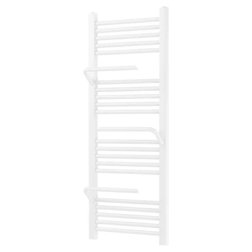 HD Atlas White 1200x500 mm design törölközőszárító radiátor, fényes fehér