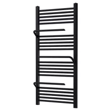 HD Atlas Black 1200x600 mm design törölközőszárító radiátor, matt fekete