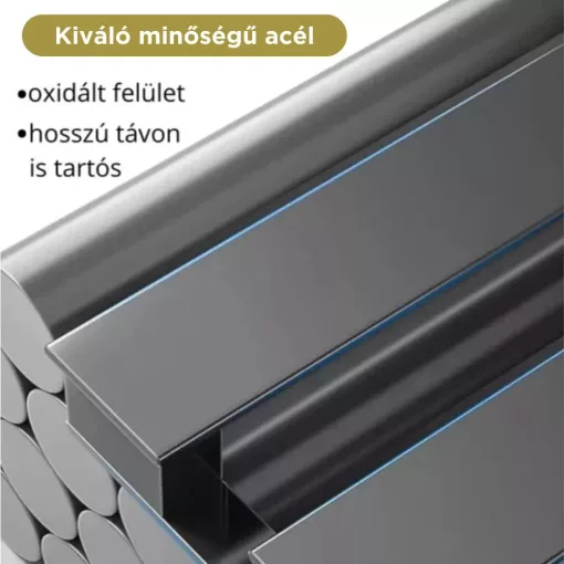 HD Atlas Black 1200x600 mm design törölközőszárító radiátor, matt fekete