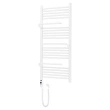 HD Atlas White 1200x600 mm elektromos design törölközőszárító radiátor 400W-os fűtőpatronnal, fényes fehér