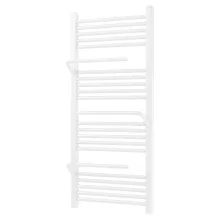 HD Atlas White 1200x600 mm design törölközőszárító radiátor, fényes fehér
