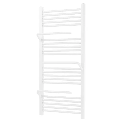 HD Atlas White 1200x600 mm design törölközőszárító radiátor, fényes fehér