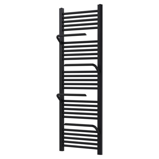 HD Atlas Black 1400x500 mm design törölközőszárító radiátor, matt fekete