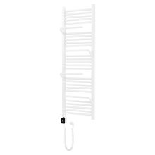 HD Atlas White 1400x500 mm smart elektromos design törölközőszárító radiátor 400W-os wifi-s fűtőpatronnal, fényes fehér