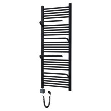 HD Atlas Black 1400x600 mm smart elektromos design törölközőszárító radiátor 400W-os wifi-s fűtőpatronnal, matt fekete