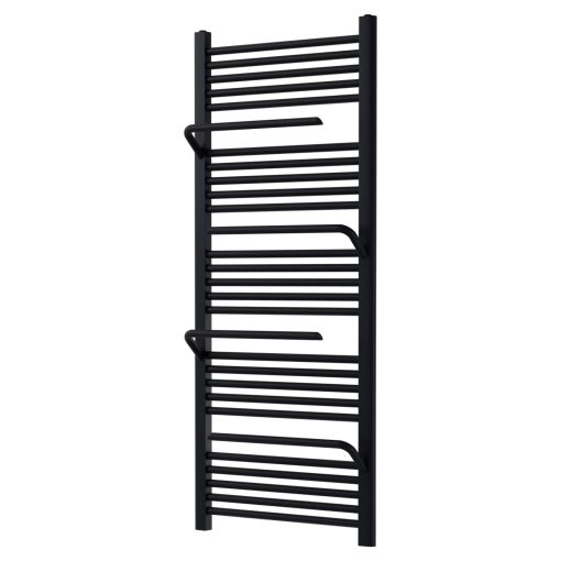 HD Atlas Black 1400x600 mm design törölközőszárító radiátor, matt fekete