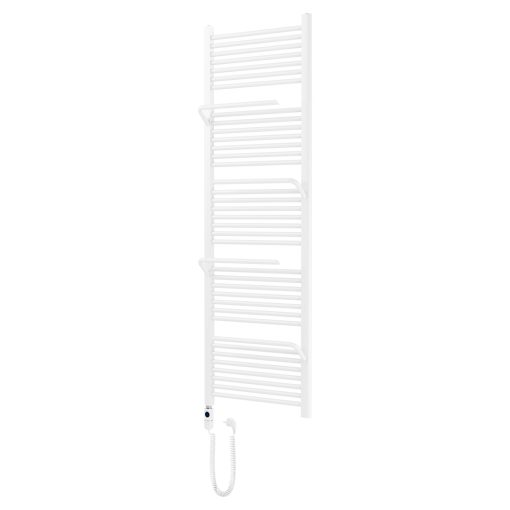 HD Atlas White 1800x600 mm elektromos design törölközőszárító radiátor 600W-os fűtőpatronnal, fényes fehér