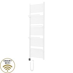   HD Atlas White 1800x600 mm smart elektromos design törölközőszárító radiátor 600W-os wifi-s fűtőpatronnal, fényes fehér