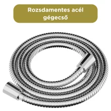 HD Onyx Chrome szabadonálló kádtöltő csaptelep elforgatható kifolyócsővel és kézi zuhanyszettel