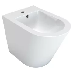   HD Madrid Glossy White íves álló bidé, cserélhető színű túlfolyóval