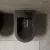   HD Madrid Matt Black íves álló bidé, matt fekete túlfolyóval