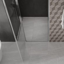 HD Defender 80/90/100/110/120 cm széles fix+nyíló zuhanyajtó 6 mm vastag vízlepergető biztonsági üveggel, krómozott elemekkel, 195 cm magas