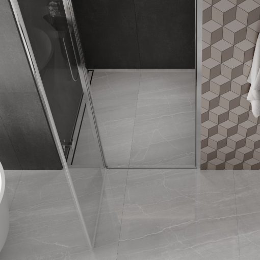 HD Defender 80/90/100/110/120 cm széles fix+nyíló zuhanyajtó 6 mm vastag vízlepergető biztonsági üveggel, krómozott elemekkel, 195 cm magas