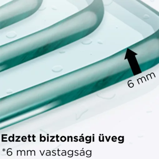 HD Dante Black 120x70 aszimmetrikus szögletes tolóajtós zuhanykabin 6 mm vastag vízlepergető biztonsági üveggel, fekete elemekkel, 195 cm magas