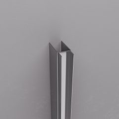   HD-DDEP-01 króm toldóprofil, +30 mm, 195 cm magas (Dante zuhanyajtóhoz és oldalüvegéhez)