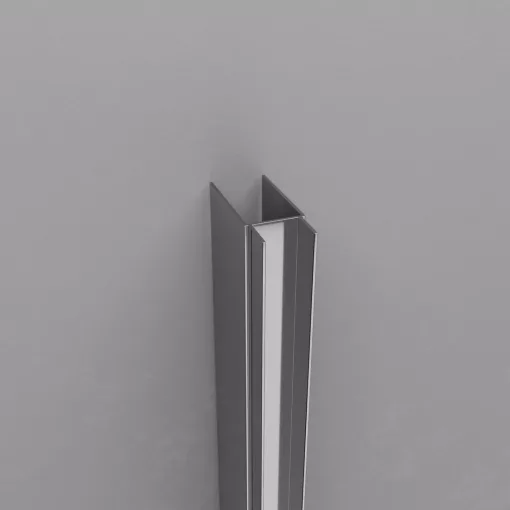 HD-DDEP-01 króm toldóprofil, +30 mm, 195 cm magas (Dante zuhanyajtóhoz és oldalüvegéhez)