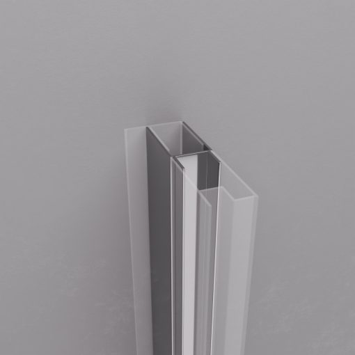 HD-DDEP-01 króm toldóprofil, +30 mm, 195 cm magas (Dante zuhanyajtóhoz és oldalüvegéhez)