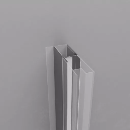 HD-DDEP-01 króm toldóprofil, +30 mm, 195 cm magas (Dante zuhanyajtóhoz és oldalüvegéhez)