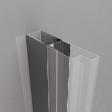 HD-DDEP-01 króm toldóprofil, +30 mm, 195 cm magas (Dante zuhanyajtóhoz és oldalüvegéhez)