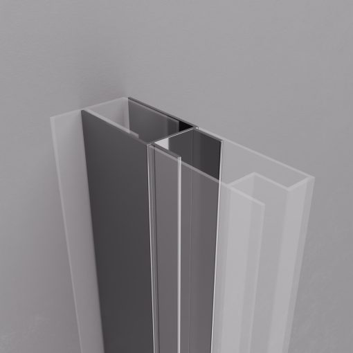 HD-DDEP-01 króm toldóprofil, +30 mm, 195 cm magas (Dante zuhanyajtóhoz és oldalüvegéhez)