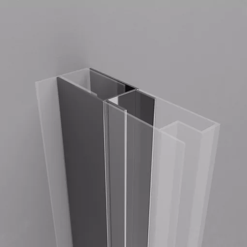 HD-DDEP-01 króm toldóprofil, +30 mm, 195 cm magas (Dante zuhanyajtóhoz és oldalüvegéhez)