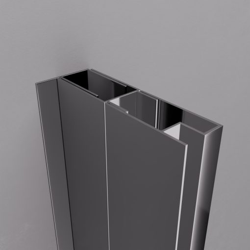 HD-DDEP-01 króm toldóprofil, +30 mm, 195 cm magas (Dante zuhanyajtóhoz és oldalüvegéhez)