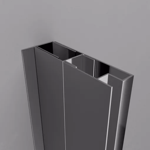 HD-DDEP-01 króm toldóprofil, +30 mm, 195 cm magas (Dante zuhanyajtóhoz és oldalüvegéhez)