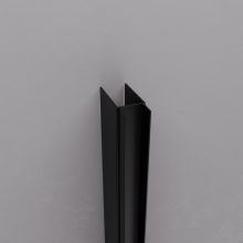 HD-DDEP-70 fekete toldóprofil, +30 mm, 195 cm magas (Dante zuhanyajtóhoz és oldalüvegéhez)