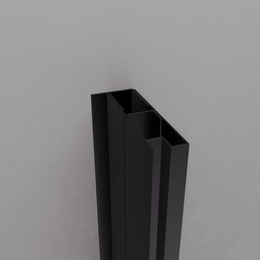 HD-DDEP-70 fekete toldóprofil, +30 mm, 195 cm magas (Dante zuhanyajtóhoz és oldalüvegéhez)