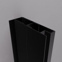 HD-DDEP-70 fekete toldóprofil, +30 mm, 195 cm magas (Dante zuhanyajtóhoz és oldalüvegéhez)