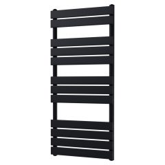   HD Demos Black 1200x600 mm design törölközőszárító radiátor, matt fekete