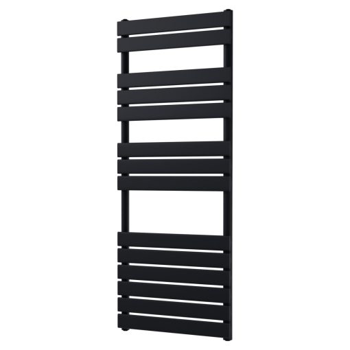 HD Demos Black 1400x600 mm design törölközőszárító radiátor, matt fekete