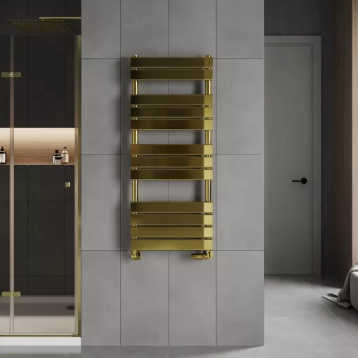 HD Demos Gold 1600x600 mm design törölközőszárító radiátor, arany