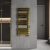 HD Demos Gold 1600x600 mm design törölközőszárító radiátor, arany