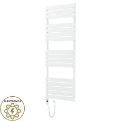   HD Demos White 1600x600 mm elektromos design törölközőszárító radiátor 900W-os fűtőpatronnal, fényes fehér