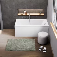 HD Line 140x70 cm hosszú egyenes akril kád lábbal, elő- és oldallappal