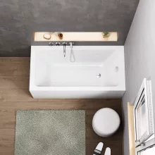 HD Line 140x70 cm hosszú egyenes akril kád lábbal, elő- és oldallappal