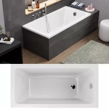 HD Line 140x70 cm hosszú egyenes akril kád lábbal