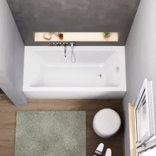 HD Line 150x70 cm hosszú egyenes akril kád lábbal és előlappal