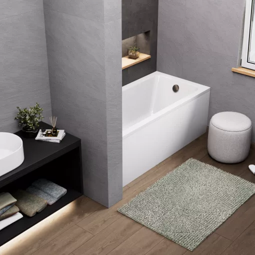 HD Line 150x70 cm hosszú egyenes akril kád lábbal és előlappal