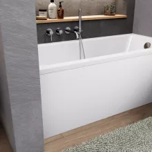 HD Line 150x70 cm hosszú egyenes akril kád lábbal és előlappal