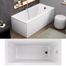 HD Line 150x70 cm hosszú egyenes akril kád lábbal, elő- és oldallappal