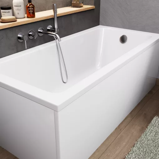 HD Line 150x70 cm hosszú egyenes akril kád lábbal, elő- és oldallappal