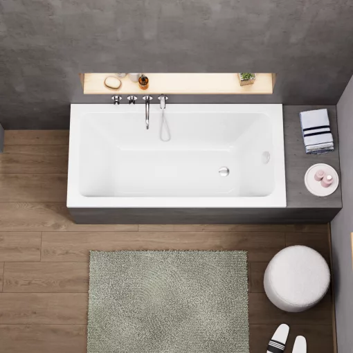 HD Line 150x70 cm hosszú egyenes akril kád lábbal