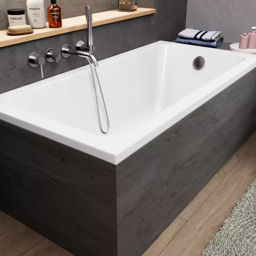 HD Line 150x70 cm hosszú egyenes akril kád lábbal